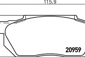 Колодки гальмівні для моделей: HONDA (CIVIC,CIVIC)