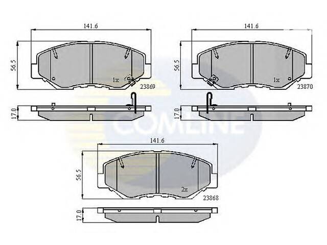 Тормозные колодки для моделей: HONDA (CR-V, ACCORD,ACCORD,ACCORD)