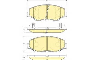 Тормозные колодки для моделей: HONDA (CR-V, CR-V,ACCORD,STEPWAGON,PILOT,ACCORD), HONDA (DONGFENG) (CR-V,CR-V)