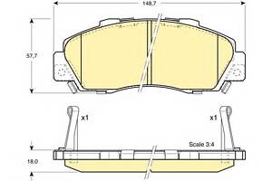 Тормозные колодки для моделей: HONDA (CR-V, PRELUDE,HR-V), HONDA (GAC) (ACCORD)