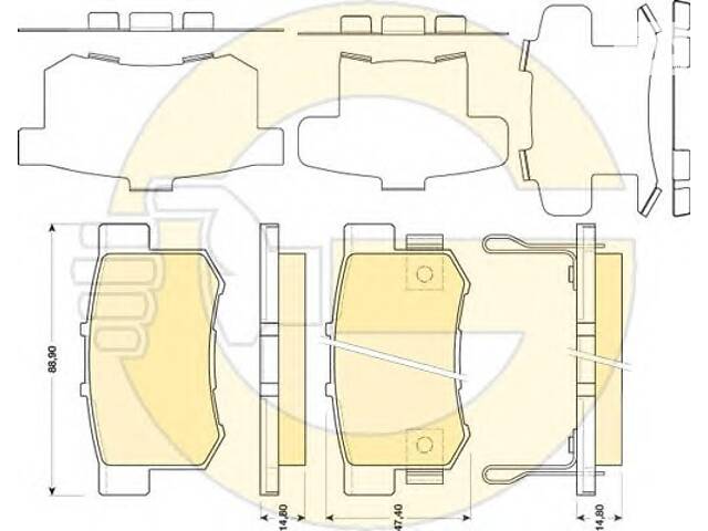 Тормозные колодки для моделей: HONDA (LEGEND, ACCORD,INSIGHT,LEGEND,CR-Z), SUZUKI (SWIFT)