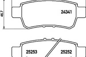 Тормозные колодки для моделей: HONDA (ODYSSEY, CROSSROAD)