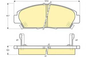 Колодки гальмівні для моделей: HONDA (PRELUDE, ACCORD, PRELUDE, ACCORD, PRELUDE, ACCORD), ROVER (600)