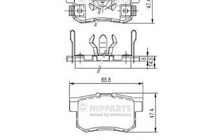 Тормозные колодки для моделей: HONDA (SHUTTLE, STREAM,CR-V,ACCORD,FR-V,STREAM)