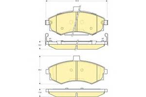 Колодки гальмівні для моделей: HYUNDAI (ELANTRA, ELANTRA, MATRIX), HYUNDAI (BEIJING) (ELANTRA)