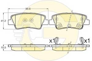 Гальмівні колодки для моделей: HYUNDAI (ELANTRA)