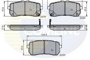 Тормозные колодки для моделей: HYUNDAI (H-1, H-1,ix55), KIA (CARNIVAL)