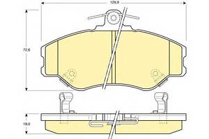 Тормозные колодки для моделей: HYUNDAI (H100, H-1,H100,H100,GRACE,PORTER,PORTER,PORTER,H100,GRACE)