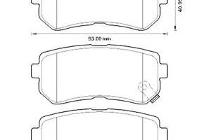 Тормозные колодки для моделей: HYUNDAI (i30, i20,ix35,ix20), KIA (SPORTAGE,SPORTAGE), MAZDA (MX-5)