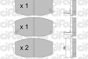 Колодки гальмівні для моделей: HYUNDAI (i30, i30, ix35), KIA (CARENS, CEED, CEED, PRO)