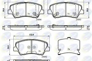 Тормозные колодки для моделей: HYUNDAI (i30, VELOSTER,i30), KIA (CEED,PRO)