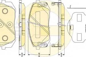 Тормозные колодки для моделей: HYUNDAI (ix35), HYUNDAI (BEIJING) (ix35), KIA (CARENS,SPORTAGE,CARENS,SPORTAGE), KIA (D