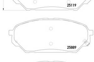 Колодки гальмівні для моделей:HYUNDAI (ix55)