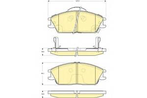 Гальмівні колодки для моделей: HYUNDAI (LANTRA, ACCENT, ACCENT, GETZ, ACCENT), KIA (RIO)