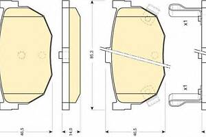 Колодки гальмівні для моделей: HYUNDAI (LANTRA, COUPE, ELANTRA, ELANTRA), NISSAN (MAXIMA)