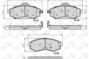 Колодки гальмові для моделей:HYUNDAI (LANTRA,SONATA,SONATA,LANTRA,COUPE,LANTRA,SONATA,ELANTRA,ELANTRA,MATRIX,COUPE)...