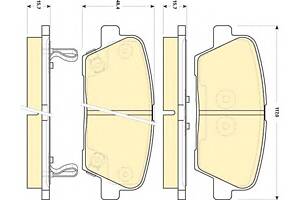 Тормозные колодки для моделей: HYUNDAI (SANTA-FE, GENESIS,GENESIS,EQUUS,SANTA-FE,GRAND-SANTA-FE), KIA (SORENTO,BORREGO)