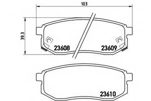 Тормозные колодки для моделей: HYUNDAI (SANTAMO), KIA (JOICE), MITSUBISHI (SANTAMO)