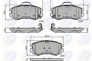 Колодки гальмівні для моделей: HYUNDAI (SONATA, COUPE, TUCSON, SONATA, ELANTRA, TIBURON, ix20), JEEP (COMANCHE), KIA (MAGENT)