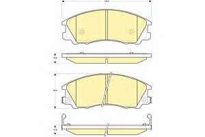 Тормозные колодки для моделей: HYUNDAI (TERRACAN), HYUNDAI (HUATAI) (TERRACAN)