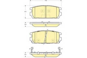 Тормозные колодки для моделей: HYUNDAI (TERRACAN), HYUNDAI (HUATAI) (TERRACAN)