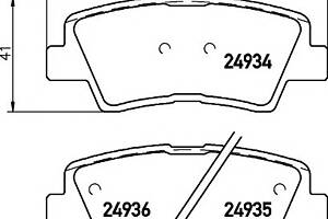 Тормозные колодки для моделей: HYUNDAI (TUCSON, SONATA), KIA (OPIRUS,SOUL), KIA (DYK) (SOUL), SSANGYONG (ACTYON,KORANDO