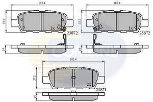 Тормозные колодки для моделей: INFINITI (FX, G), NISSAN (X-TRAIL,MURANO,QASHQAI,X-TRAIL,TIIDA,TIIDA,TIIDA,ALTIMA,ALTIMA