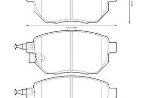 Тормозные колодки для моделей: INFINITI (FX, M35,M45), NISSAN (MAXIMA,MURANO)