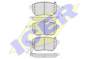 Гальмівні колодки для моделей: INFINITI (FX, M37), NISSAN (MAXIMA, MURANO, CEFIRO, ALTIMA, ALTIMA, TEANA)