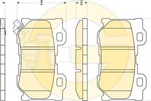 Гальмівні колодки для моделей: INFINITI (G, G, G, FX, Q50, Q60, QX70, Q70), NISSAN (370,370)