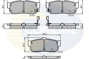 Тормозные колодки для моделей: INFINITI (G20, I30), NISSAN (100-NX,SUNNY,PULSAR,PRIMERA,ALMERA,ALMERA,MAXIMA,ALMERA)