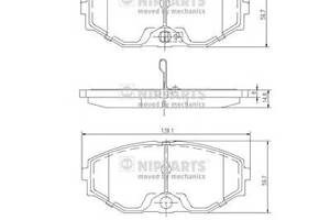 Гальмівні колодки для моделей: INFINITI (I30, J30, M30, M30, Q45, Q45), NISSAN (MAXIMA, MAXIMA, MAXIMA, CEFIRO, CEFIRO)