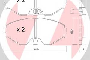 Тормозные колодки для моделей: INFINITI (I30, J30,M30,M30,Q45,Q45), NISSAN (MAXIMA,MAXIMA,MAXIMA)