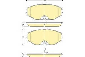 Тормозные колодки для моделей: INFINITI (J30, Q45), NISSAN (MAXIMA,MAXIMA,CEDRIC,CEDRIC,GLORIA,GLORIA,GLORIA,AVENIR,CEF