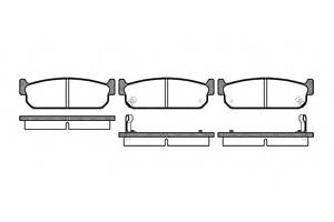 Тормозные колодки для моделей: INFINITI (J30, Q45), NISSAN (MAXIMA,MAXIMA)