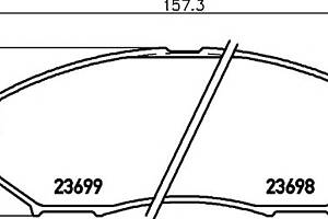 Тормозные колодки для моделей: INFINITI (M35, M45,EX,G,M,M37,G,QX50), NISSAN (MURANO,QASHQAI)