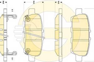 Тормозные колодки для моделей: INFINITI (M45, EX,G), NISSAN (X-TRAIL,MURANO,QASHQAI,X-TRAIL,TIIDA,TIIDA,TIIDA,MURANO,CU