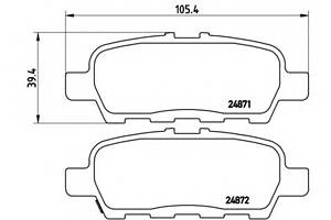 Тормозные колодки для моделей: INFINITI (QX60), NISSAN (QUEST,MURANO,TEANA,JUKE,ELGRAND), SUZUKI (GRAND-VITARA)