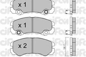 Тормозные колодки для моделей: ISUZU (TROOPER, TROOPER), OPEL (MONTEREY,FRONTERA)