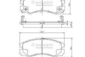 Тормозные колодки для моделей: ISUZU (TROOPER, TROOPER,TROOPER,TROOPER,VEHICROSS,MU), OPEL (FRONTERA,CAMPO,FRONTERA,MON