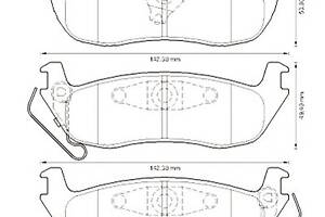 Тормозные колодки для моделей: JEEP (GRAND-CHEROKEE, GRAND-CHEROKEE,COMMANDER,GRAND-CHEROKEE)