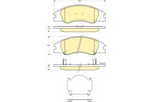 Тормозные колодки для моделей: KIA (CERATO, CERATO,CERATO), KIA (DYK) (CERATO,CERATO)