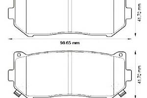Тормозные колодки для моделей: KIA (CLARUS, SEPHIA,SHUMA,CLARUS,CARENS,SHUMA,SHUMA,CARENS)