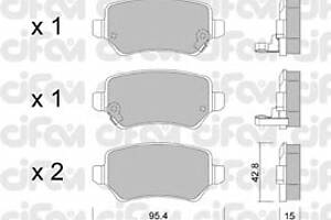 Тормозные колодки для моделей: KIA (VENGA), OPEL (ASTRA,ASTRA,ASTRA,ZAFIRA,ASTRA,ASTRA,ASTRA,MERIVA,MERIVA), VAUXHALL