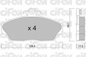 Колодки гальмівні для моделей: LAND ROVER (FREELANDER, FREELANDER), TATA (TELCO) (SAFARI, TELCOLINE, SIERRA, LOADBETA)