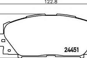 Тормозные колодки для моделей: LEXUS (CT), TOYOTA (PRIUS,PRIUS,PRIUS), TOYOTA (FAW) (VIOS), TOYOTA (GAC) (YARIS)