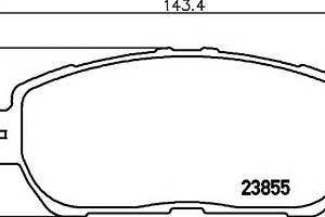 Тормозные колодки для моделей: LEXUS (ES), TOYOTA (PREVIA,CAMRY,ALPHARD,WINDOM,AVALON,SIENNA,AVALON)