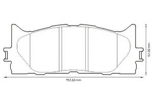 Тормозные колодки для моделей: LEXUS (ES, ES), TOYOTA (CAMRY,CAMRY,AURION,CAMRY)