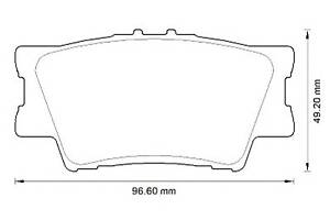 Тормозные колодки для моделей: LEXUS (ES, ES), TOYOTA (CAMRY,RAV-4,CAMRY,AURION,CAMRY)