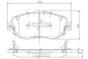 Тормозные колодки для моделей: LEXUS (GS, IS,GS,SC,IS), TOYOTA (SUPRA,ALTEZZA,ALTEZZA,ARISTO,CHASER,ARISTO)